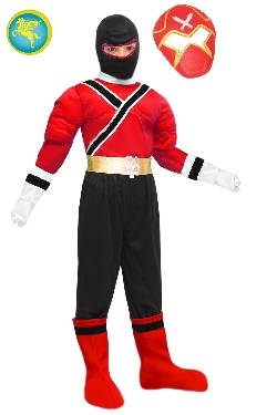 SUPER NINJA ROSSO (CON MUSCOLI) DI PEGASUS